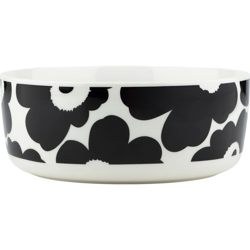 Marimekko Unikko skål 1,5 L – sort/hvid