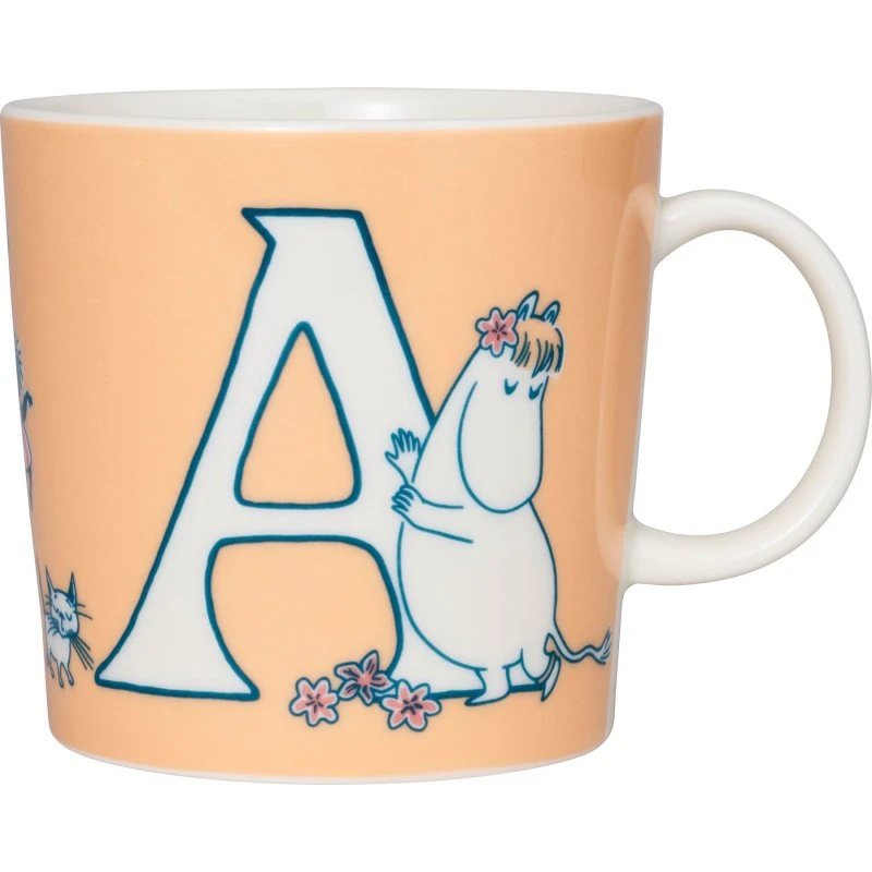 Arabia Mumi ABC krus 40 cl, bogstav A