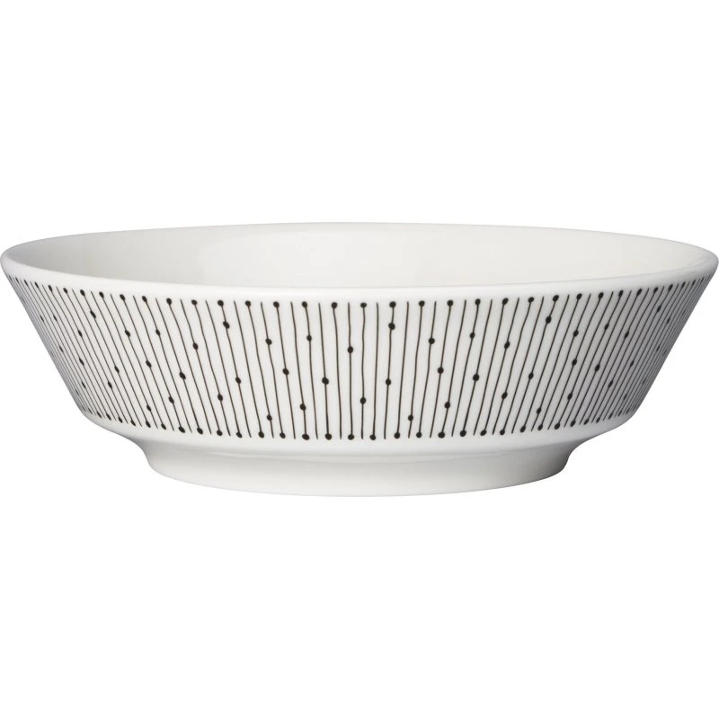 Arabia Mainio Sarastus skål Ø17 cm - Sort/Hvid