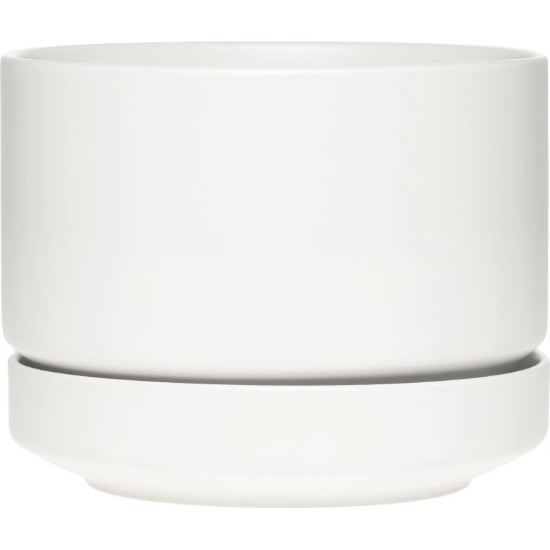 Arabia SN Urtepotte 19 cm – Mat hvid