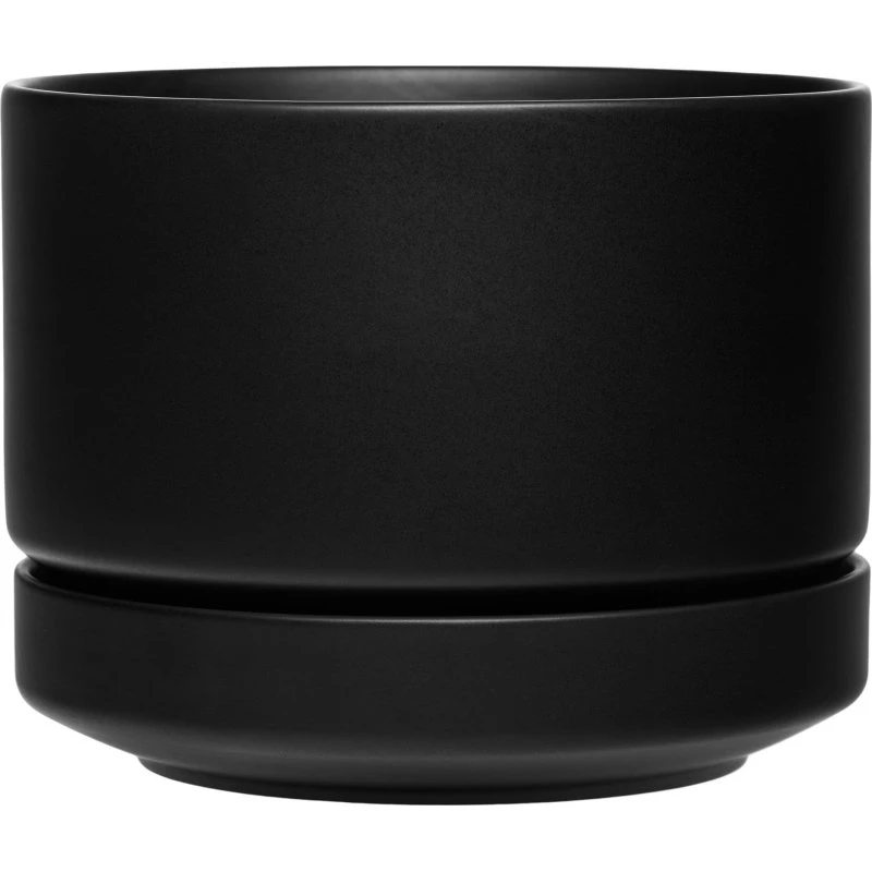 Arabia SN Urtepotte Ø19 cm – Mat sort