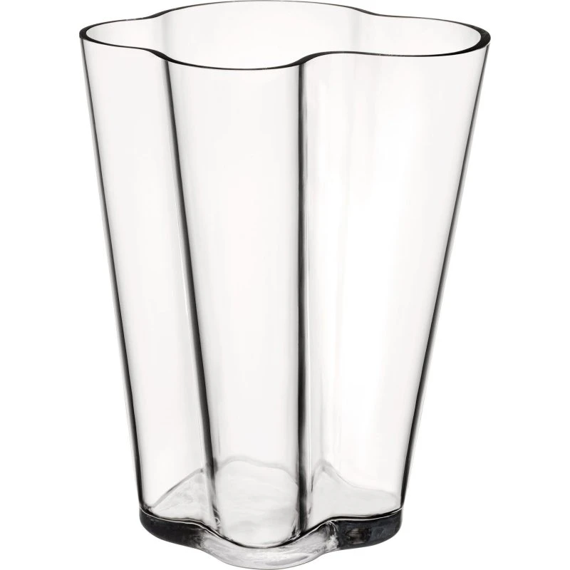 Iittala Aalto Vase 27 cm – Klar (mundblæst glas)