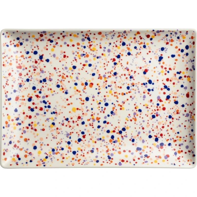 Iittala Oiva Toikka Helle tallerken 21x29 cm, blå-brun