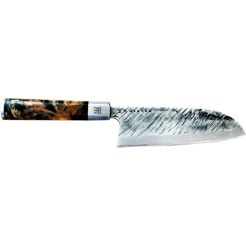 Satake Ame Santokukniv 18 cm – AUS10, lærketræskaft