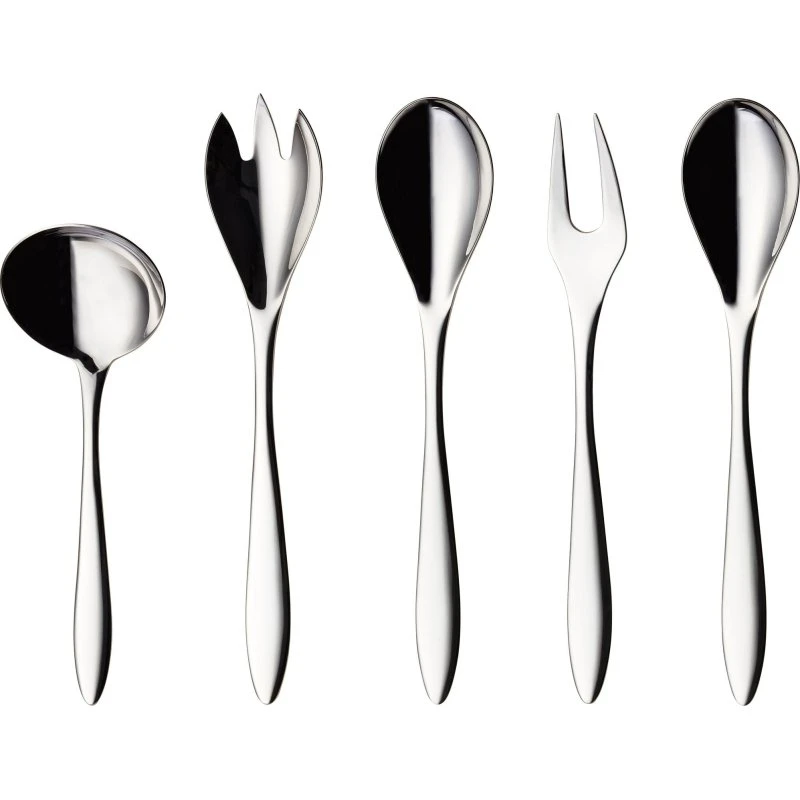 Hardanger Bestikk Maria serveringssæt 5 dele, rustfrit stål