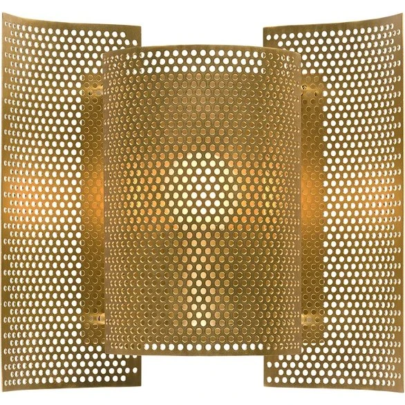 Northern Butterfly perforeret væglampe - Messing