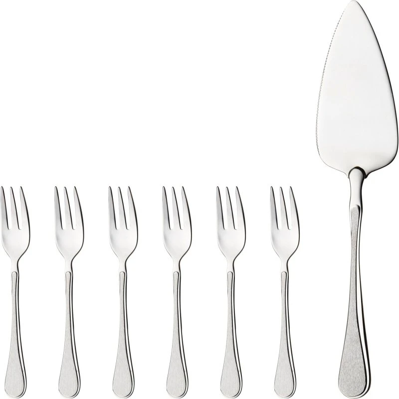 Hardanger Carina kagesæt 7 dele – rustfrit stål