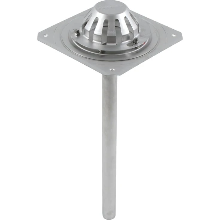 Tagafløb til vakuum, høj-tag tagfolie-flange 280x280 mm ø40 AISI304