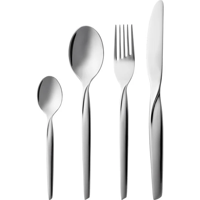 Gense Twist Bestiksæt 16 dele – blankt rustfrit stål