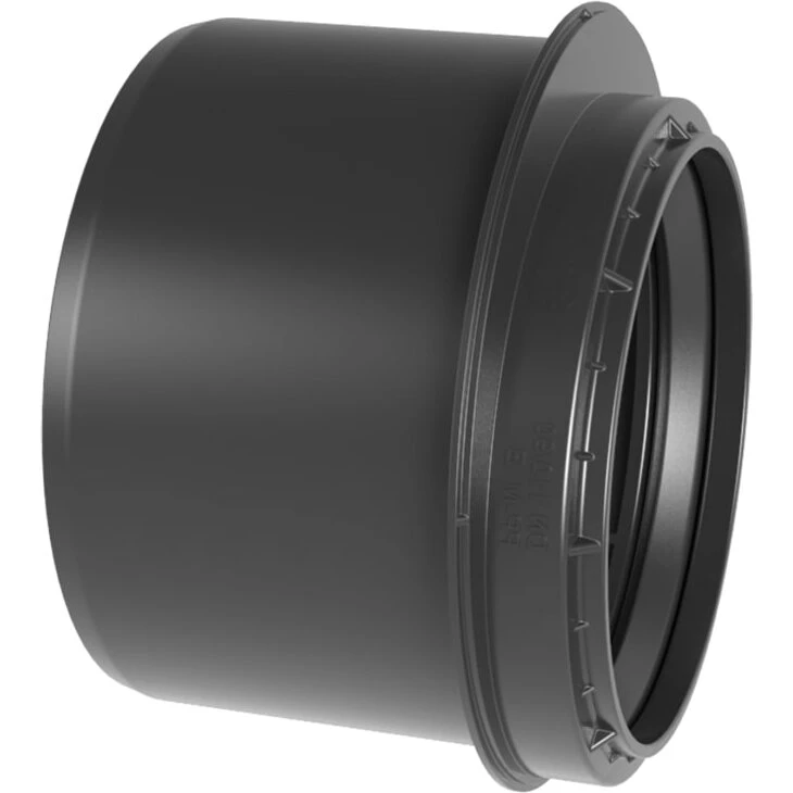 Wavin Sitech+ reduktion Ø90×50 mm, sort