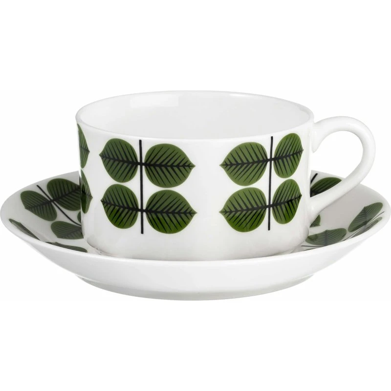 Gustavsberg Berså kaffekop med underkop 15 cl