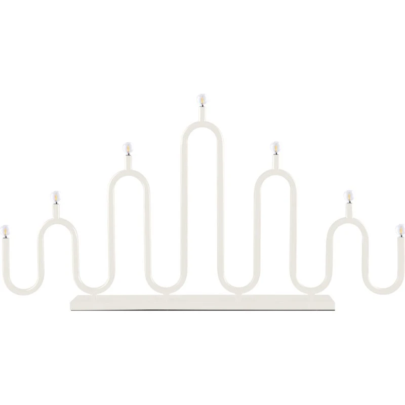 Globen Lighting Noel 7 adventsstage, hvid/beige