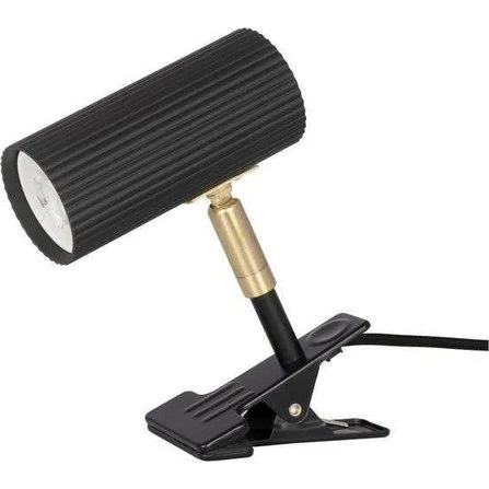 Globen Lighting Hubble væglampe med klemme, sort