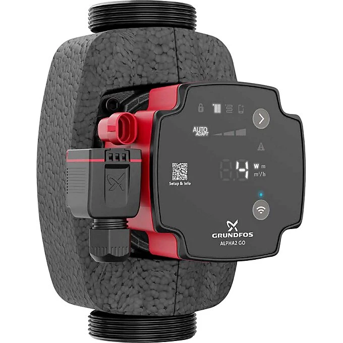 Grundfos Alpha2 GO 25-90 180 mm cirkulationspumpe (varme)