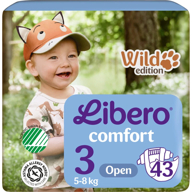 Libero Comfort Åbne Bleer Str. 3 (5-8 kg) 43 stk