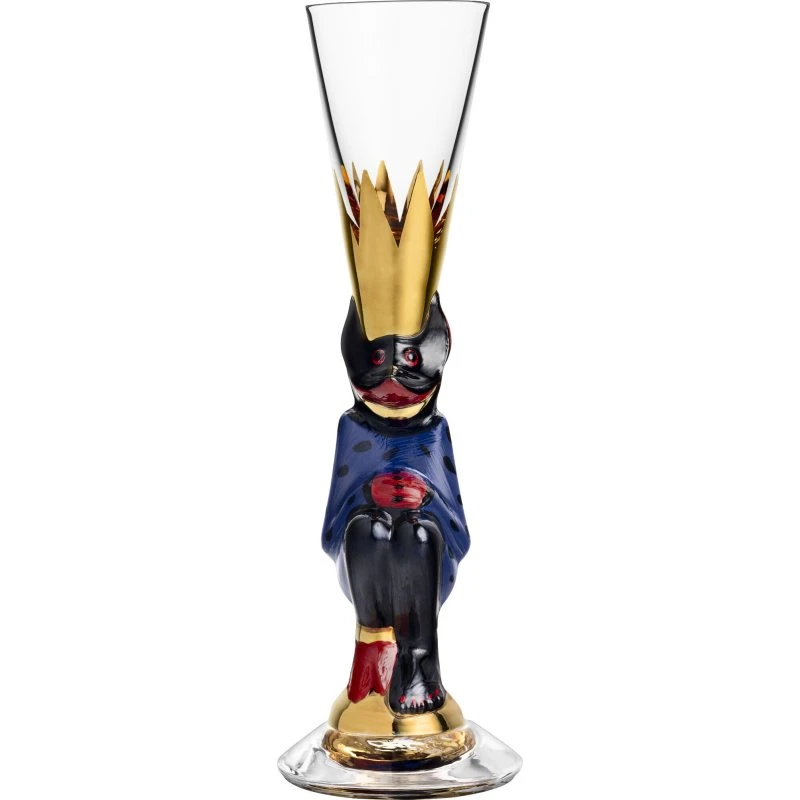 Orrefors Nobel snapseglas 4 cl, blå - Gunnar Cyrén