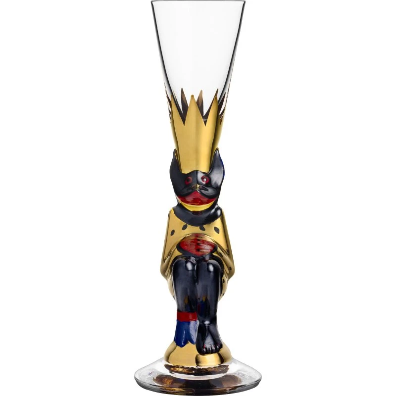 Orrefors Nobel snapseglas 4 cl – Guld (Gunnar Cyrén)