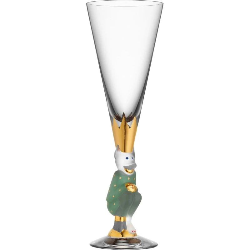 Orrefors The Sparkling Devil champagneglas 19 cl - grøn