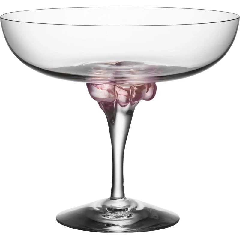 Kosta Boda Sugar Dandy coupeglas 32 cl – lyserød