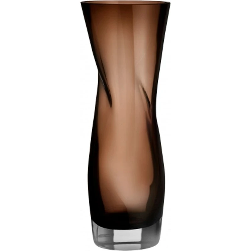 Orrefors Squeeze vase 34 cm – røgfarvet