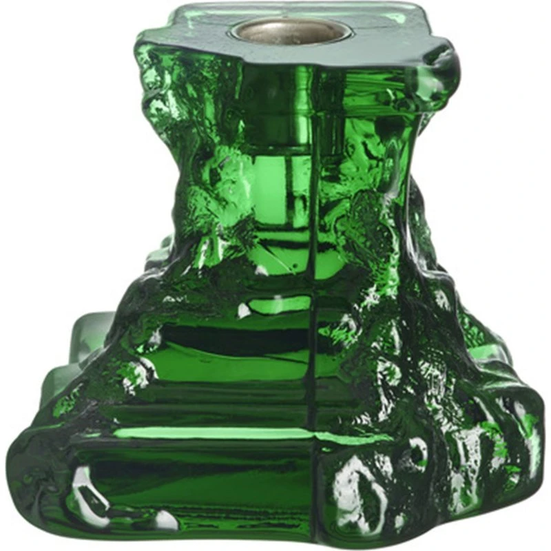 Kosta Boda Rocky Baroque lysestage 95 mm – smaragdgrøn