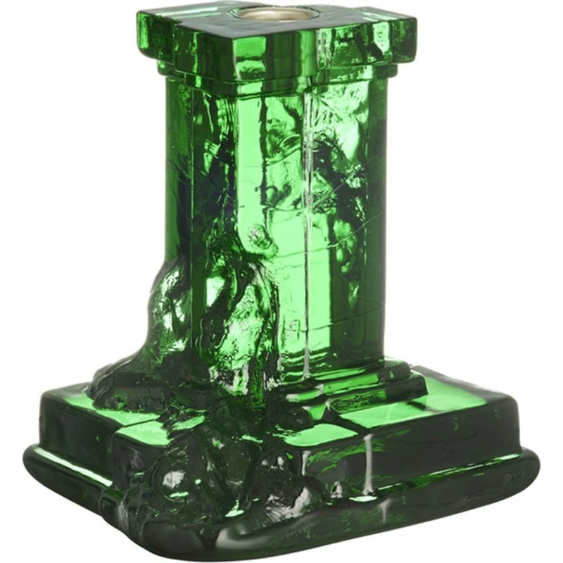 Kosta Boda Rocky Baroque lysestage 150 mm – smaragd