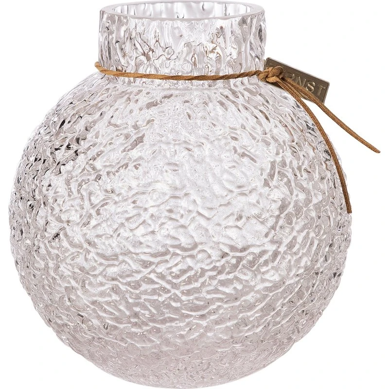 ERNST glasvase med mønster Ø13 x H14 cm