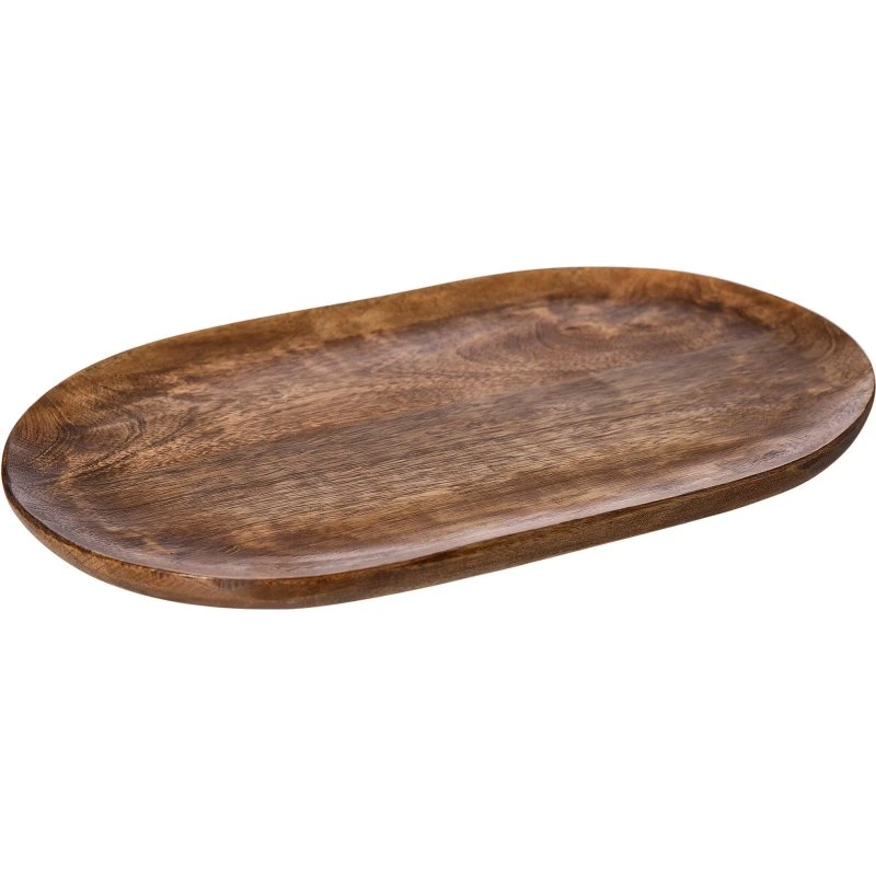 ERNST oval bakke i mangotræ 40x25 cm – natur