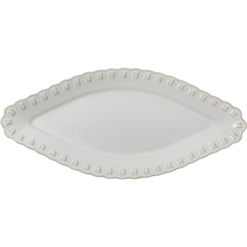 PotteryJo Tulipa ovalt fad 20x45 cm - hvid