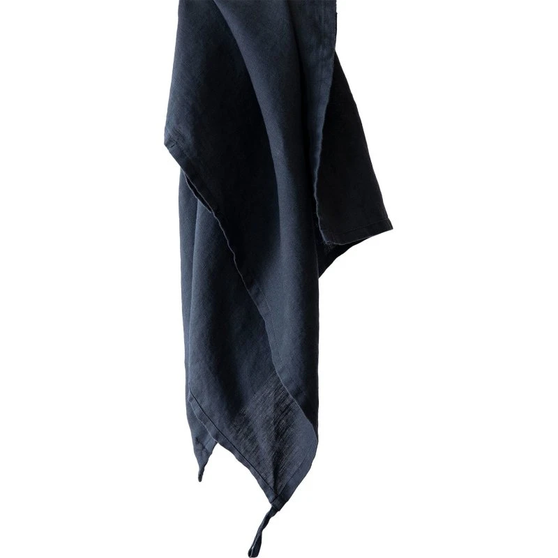 Tell Me More Viskestykke i hør 50x70 cm – Night Blue