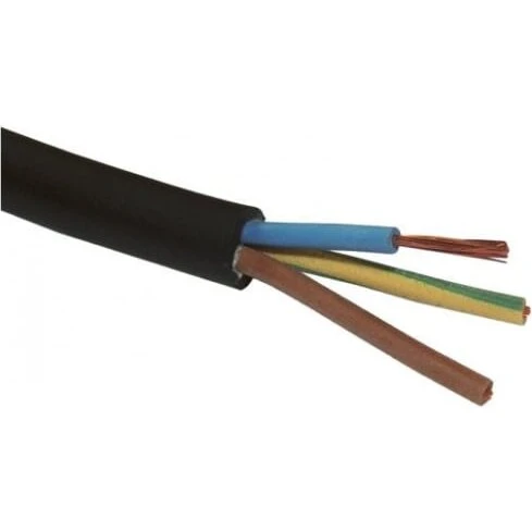 COF Gummikabel H07RN-F 3G1 mm², 50 m (sort)