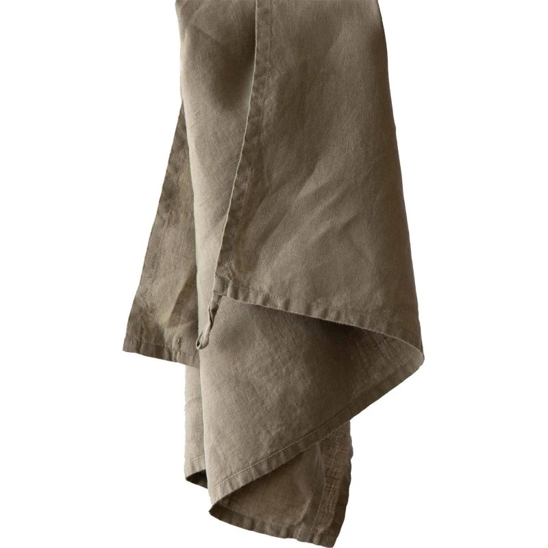 Tell Me More Viskestykke i hør 50x70 cm – Olive