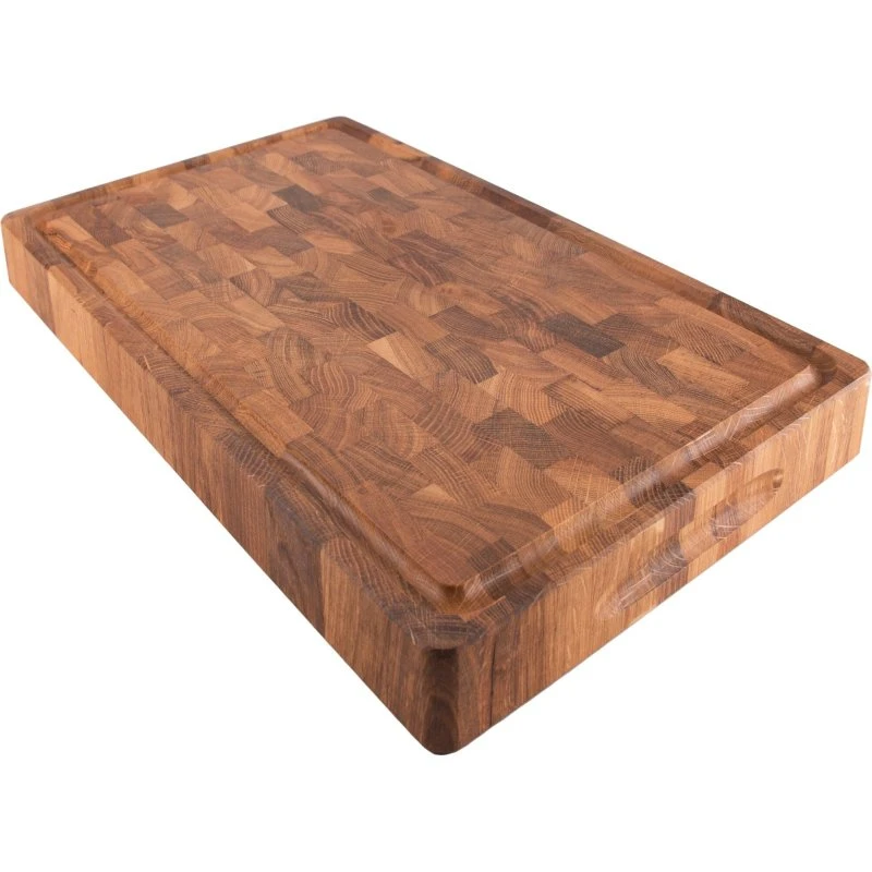 Culimat Skærebræt i eg 40x25 cm – stavlimet med rille