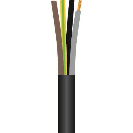 Gummikabel H07RN-F 4G1,5 (4x1,5 mm²) sort