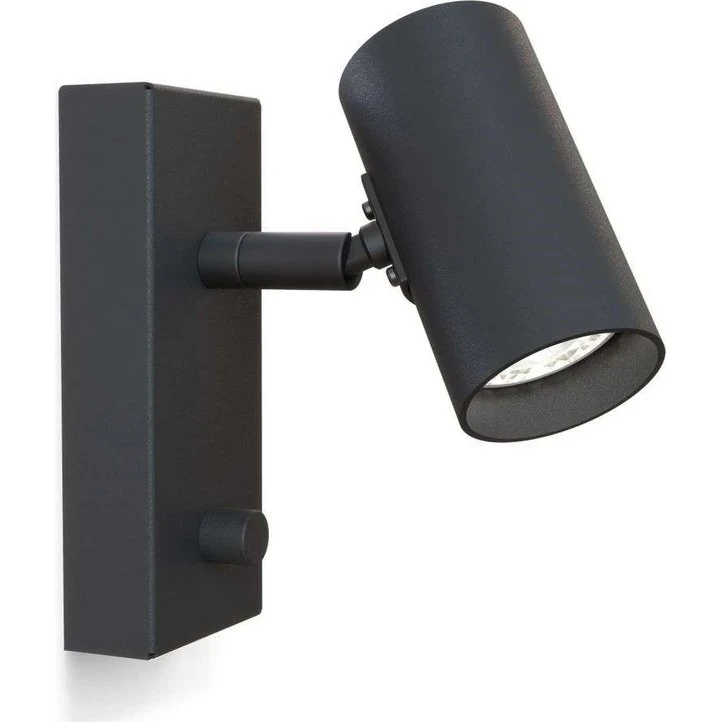 Belid Tyson væglampe Ø5,5 cm - Sort struktur