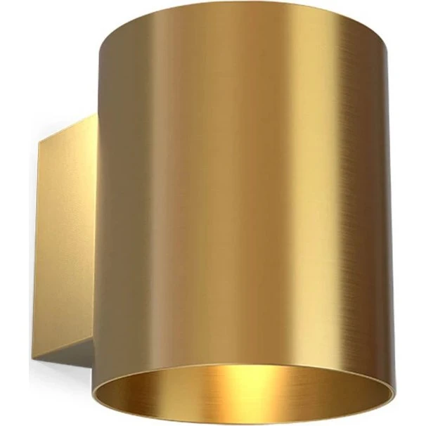 Herstal Evoke væglampe Small, Satin Brass, IP44