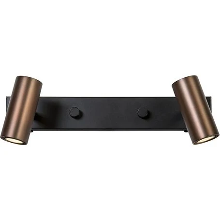 Belid Cato Dobbelt Væglampe 31 cm Oxid/Sort