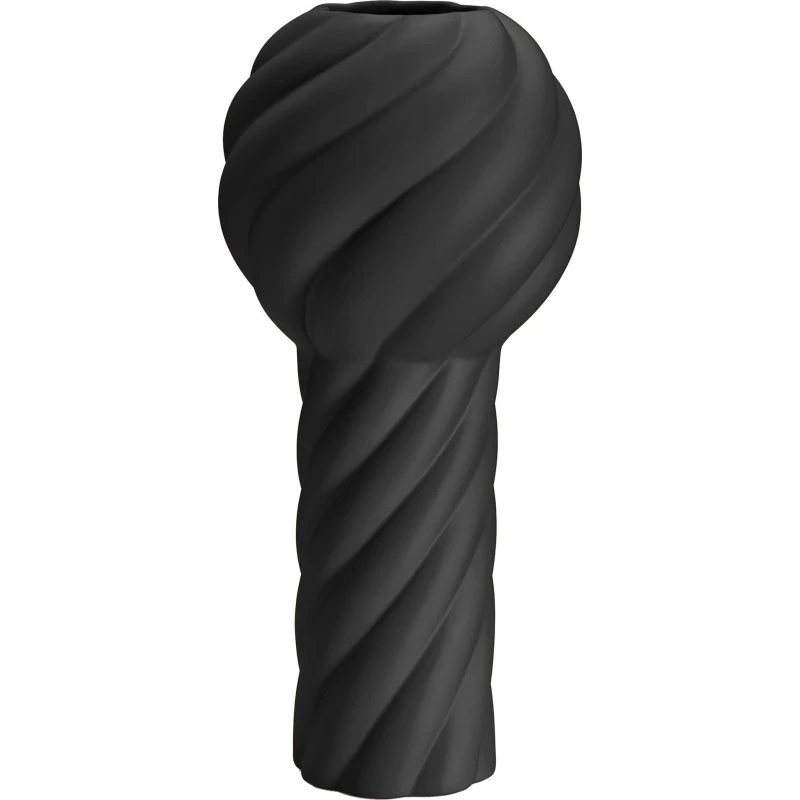 Cooee Design Twist Pillar Vase 34 cm - Sort