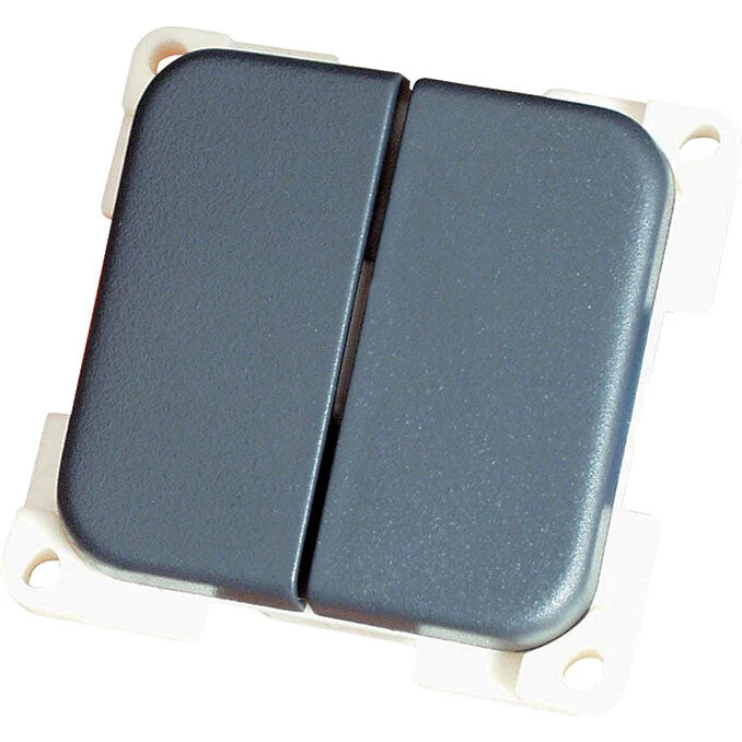 Defa 12VDC Hvid Dobbeltafbryder