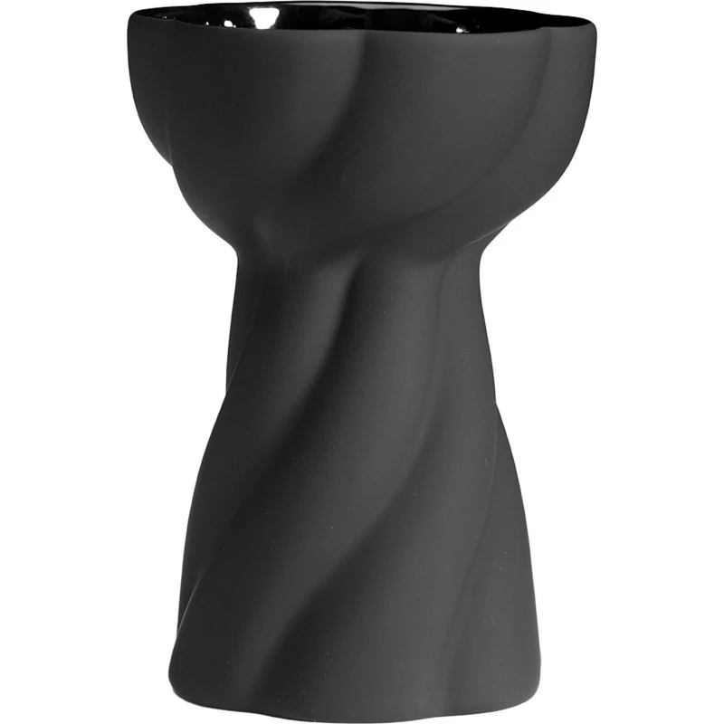 Cooee Design Twist Bulb løgvase 12,8 cm - sort