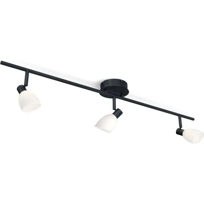 Herstal Cut 3 loftlampe – sort/opal
