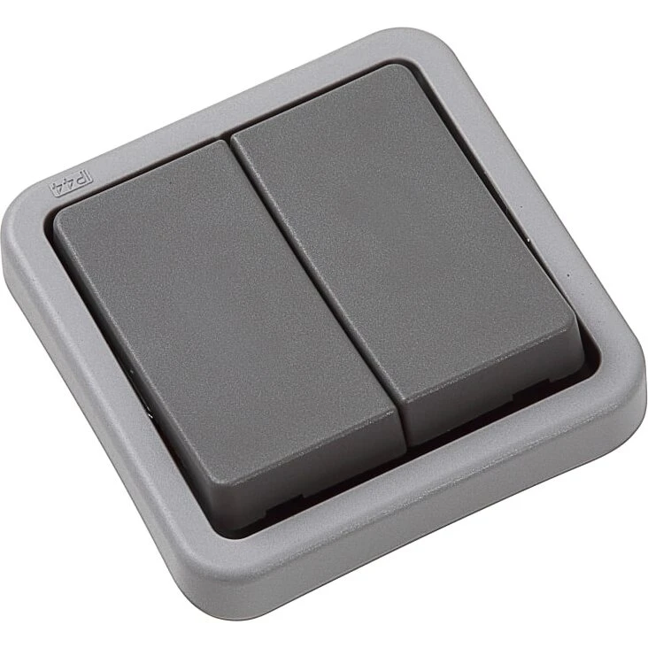 LK Opus 74 industri dobbelt korrespondanceafbryder, mørkegrå