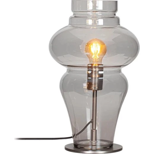 By Rydéns Dolores bordlampe 40,6 cm – grå glas