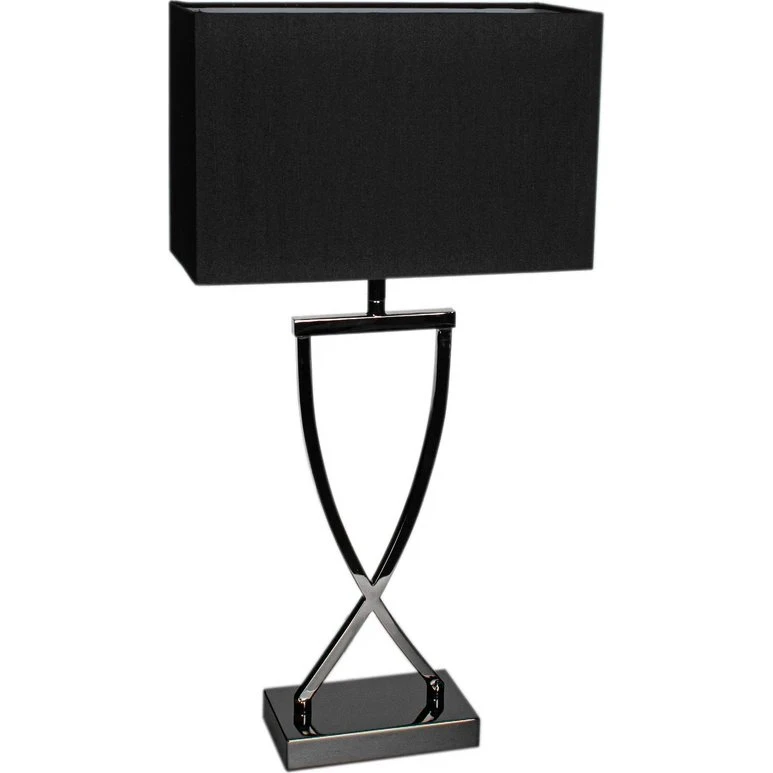 By Rydéns Omega Bordlampe Sort/Krom, H52