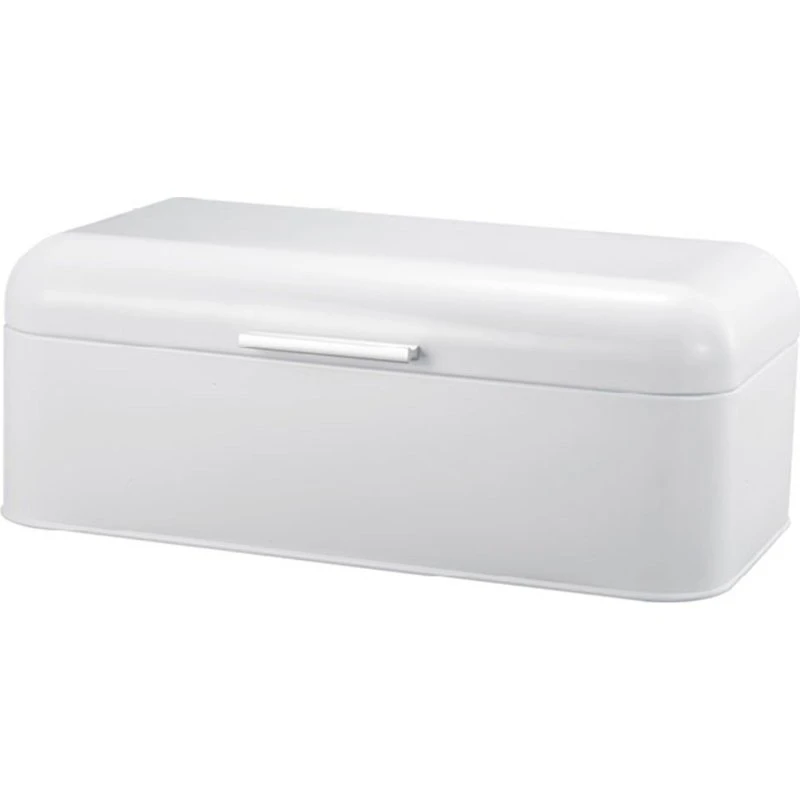 Dorre Bella brødkasse, stor - hvid kulstofstål 42x22x16,5 cm