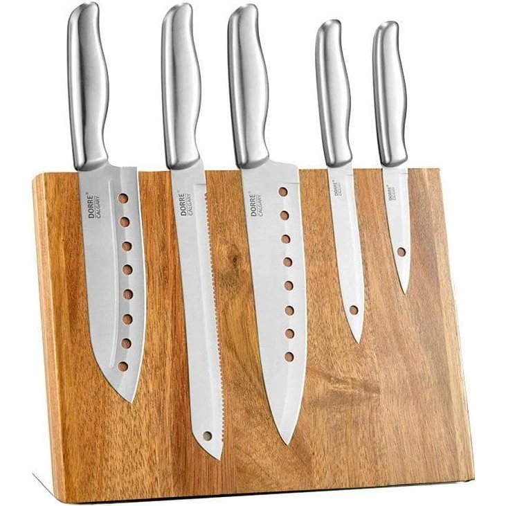 Dorre Hugo XL knivblok i akacietræ 22x30 cm