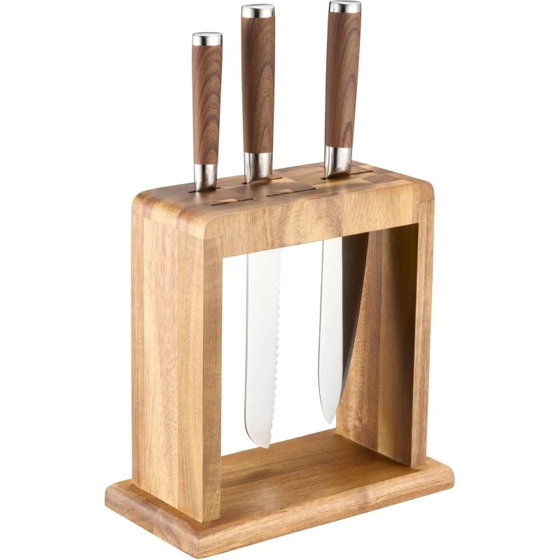 Dorre Kaira knivblok i akacietræ – 23,4 cm
