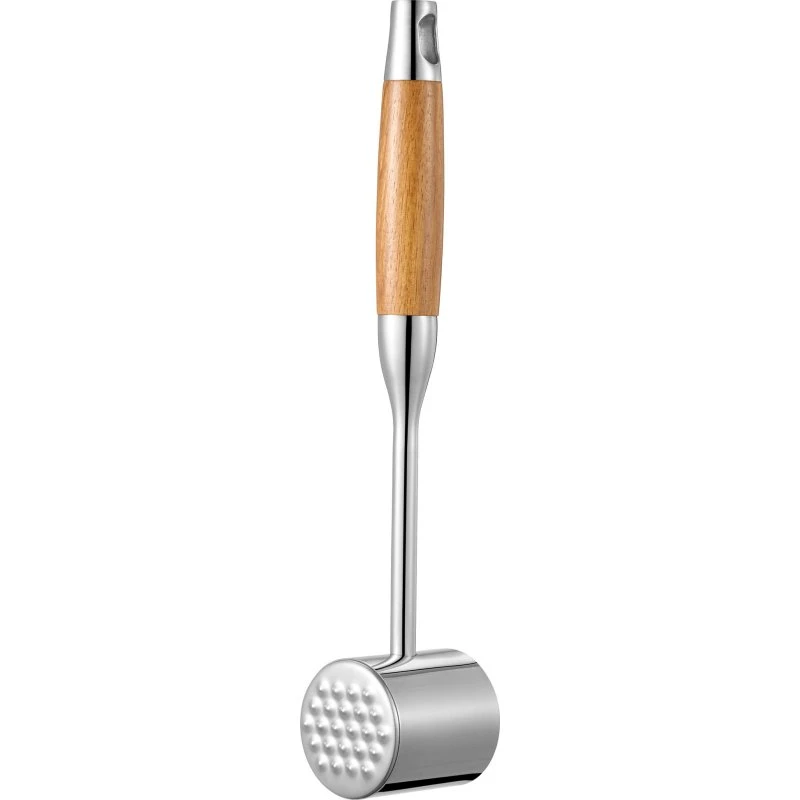 Dorre Kata kødhammer i rustfrit stål med træhåndtag