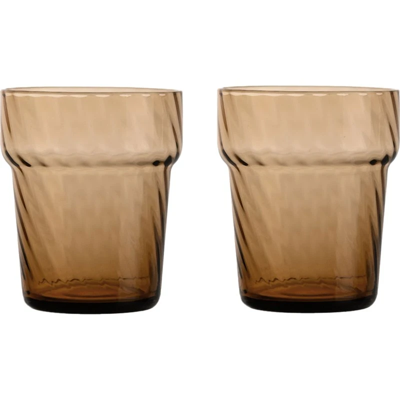 Byon Opacity drikkeglas 30 cl, brun (2-pak)