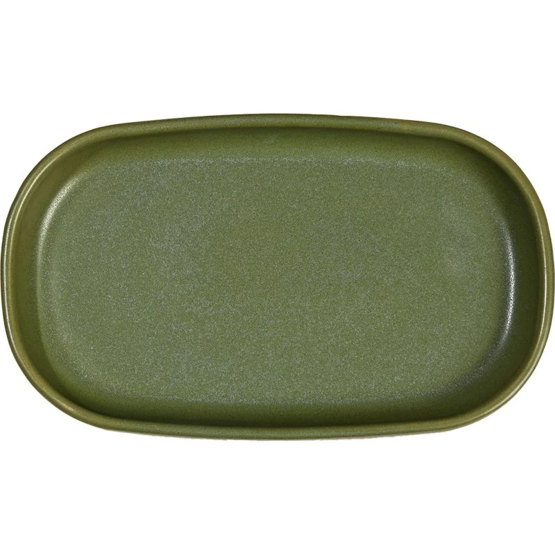 Byon Porto serveringsfad 30x18 cm — grøn stentøj